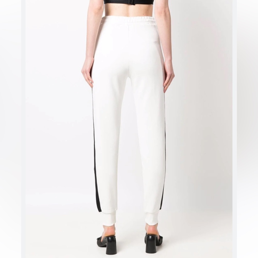NWT Lauren Ralph Lauren cotton blend Joggers Sweatpants women White/black size S